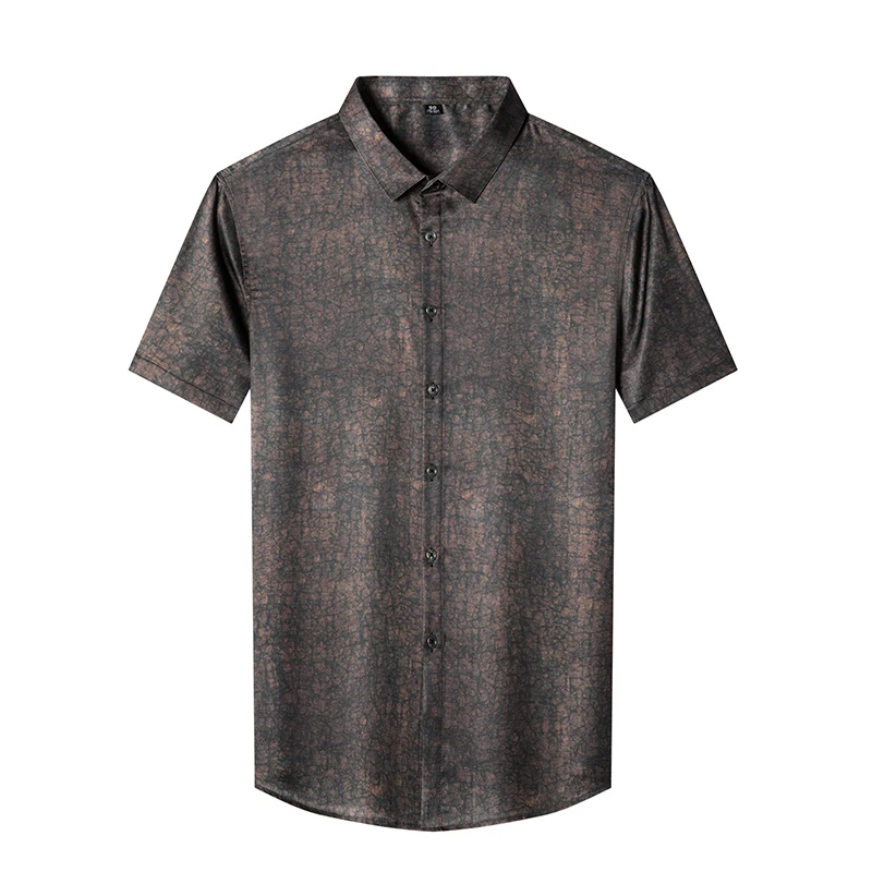

2023 New Summer print flowers Men's Shirt Business Casual Fashion Men Shirts size M-XXXL B590901169
