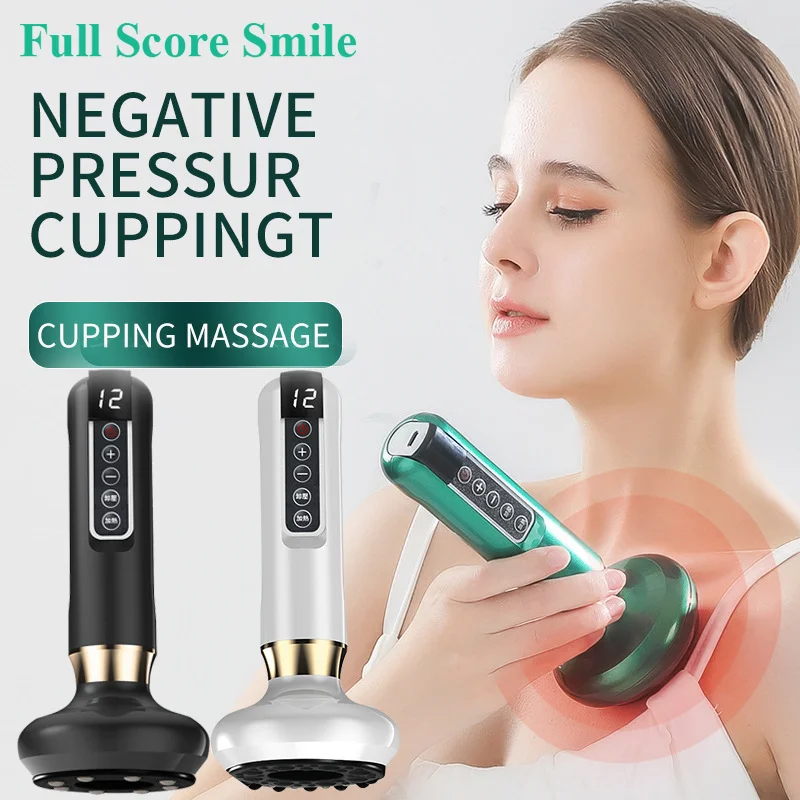 

Electric Massager GuaSha Anti Cellulite Vacuum Suction Cup Beauty Health Scraping Infrared Heat Slimming Massage Therapy Machin
