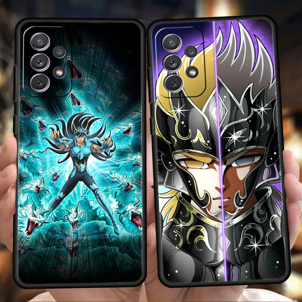 

Аниме Чехол Saint Seiya для телефона Samsung Galaxy A51 A71 A32 A52 M31 M21 M22 5G 2021 Note 10 20 A01 A11 A21S A31 A41, мягкий чехол