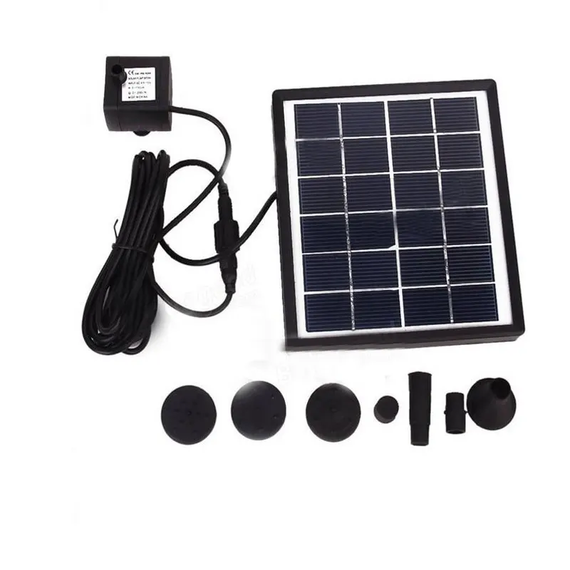 

1.5W DC 5V Brushless Solar Power Fountain Water Pump Spray Panel Kit For Fountain Pool Garden Pond Submersible Watering Pump