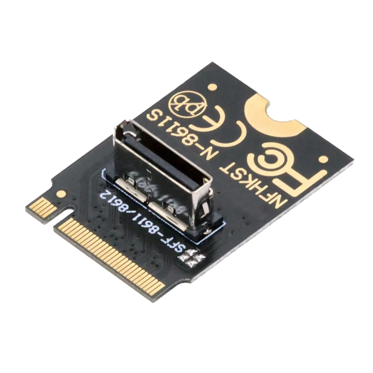 2230 NVMe M.2 Male to Oculink SFF-8612 SFF-8611 PCI-E4.0 67-контактный женский вертикальный хост-адаптер