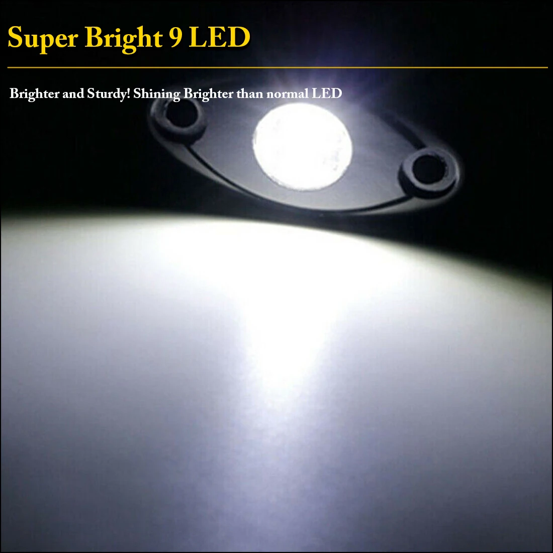 4 осветительных прибора белая лампа для внедорожника грузовика квадроцикла