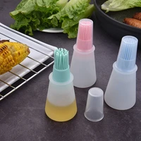 garden kitchen bbq oil brush tools silicone basting oil brush pastry for cooking temperature resistant barbecue baking