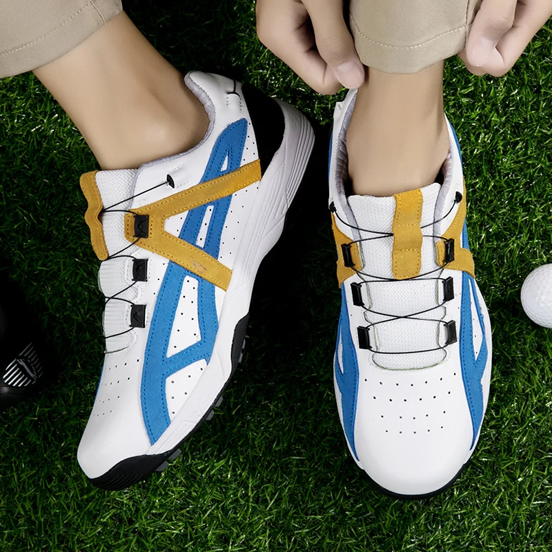 Men's Golf Shoes Men's Nail Free Walking Training Sneakers Fashion Men's and Women's Large Training Golf Shoes Size 36-48