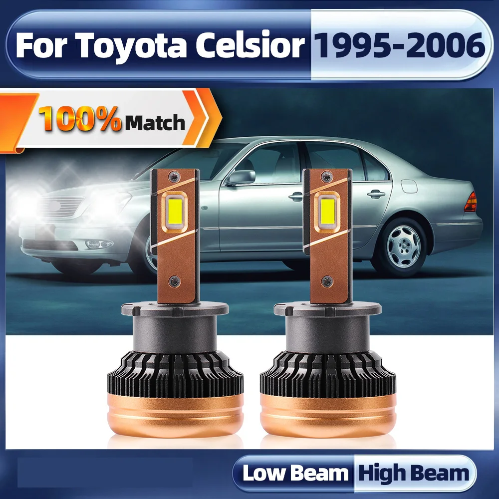 

D2R Bulb Canbus Led Lamp Car LED Headlight 120W 60000LM Car Lights For Toyota Celsior 1995-2000 2001 2002 2003 2004 2005 2006