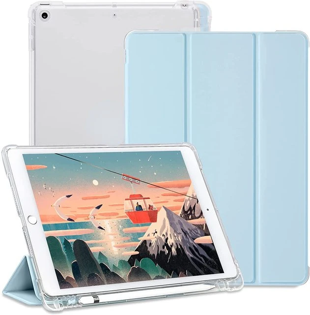 

iPad 10.2 case with Pencil Holder iPad 9th/8th/7th Gen(2021/2020/2019),new For iPad case A2602 A2603 A2604 A2605 A2197 A2198
