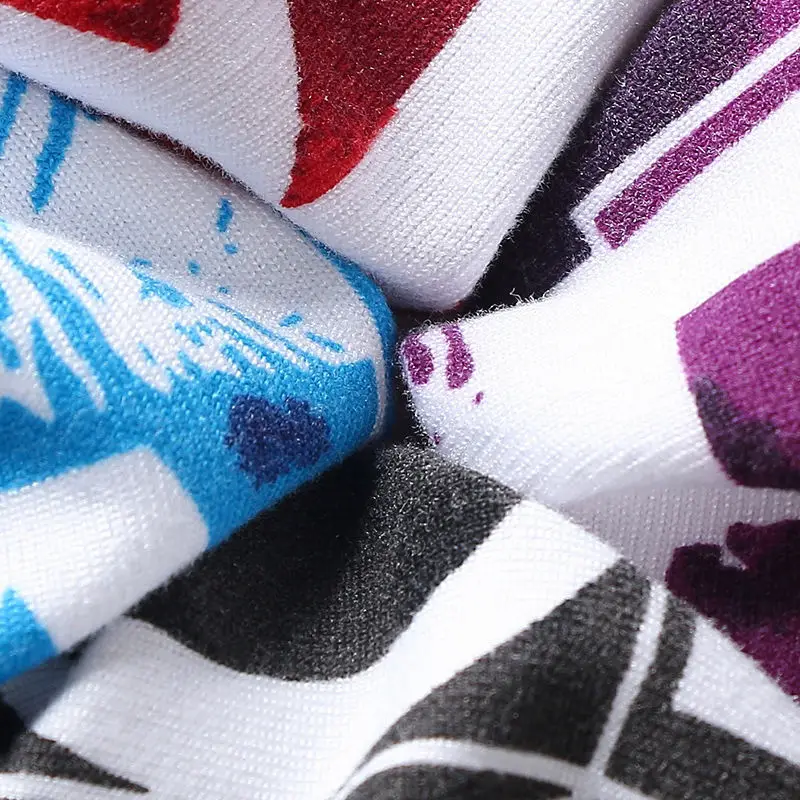 Мужские модные трусы мужское сексуальное хлопковое нижнее белье с принтом