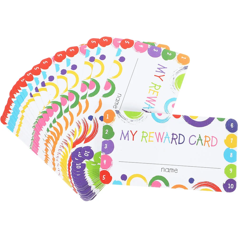 

150 Sheets Encouraging Cards Encouragement Punch Classroom Teaching Reward Paper Prop Student Cartoon