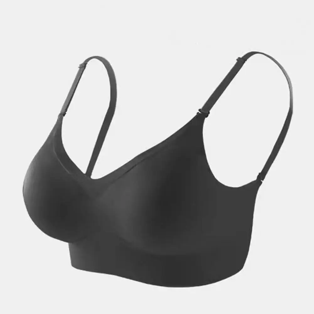 

Seamless Brassiere Fashion Shockproof V-neck Seamless Push Up Student Bra Vest Inside Wear Sling Underwear Lady Bra