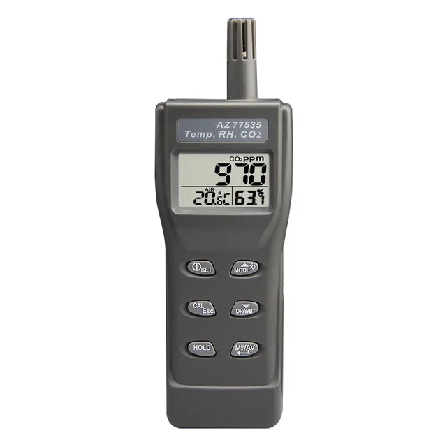

AZ77535 Handheld Carbon Dioxide Detector Gas With Temperature