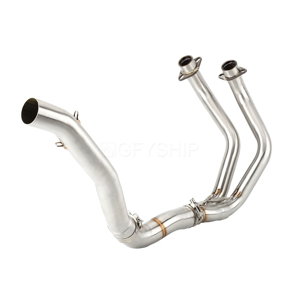 

For Yamaha R7 2021 2022 2023 YZF R7 YZF-R7 Decat Pipe Escape Slip-on Motorcycle Exhaust Muffler Header High Level Link Pipe 51mm