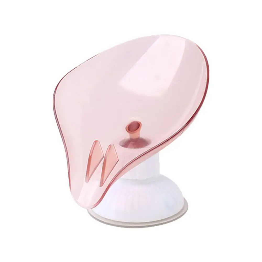 

Bathroom Soap Holder Leaf Shape Soap Box Kitchen Dish Storage Box Non-slip Drain Soap Storage Case Container Bathroom accessorie
