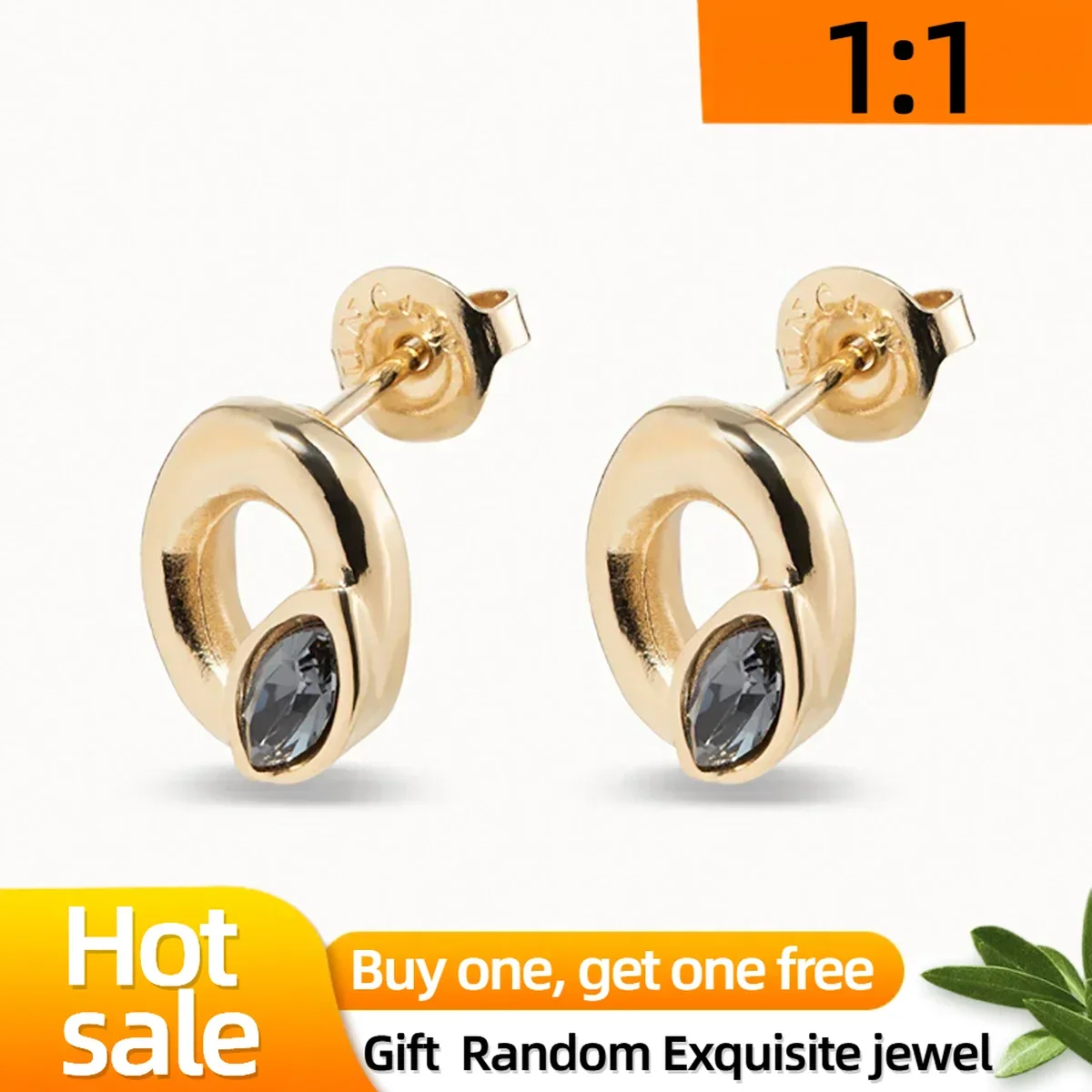 Уникальные Овальные Серьги-гвоздики С Кристаллами Для Женщин Прозрачные Модные