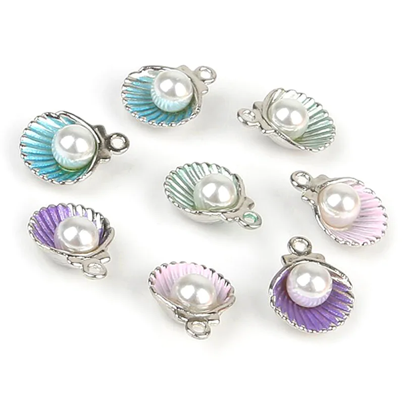 

Бусины-подвески в виде перламутровых ракушек, 20 шт.