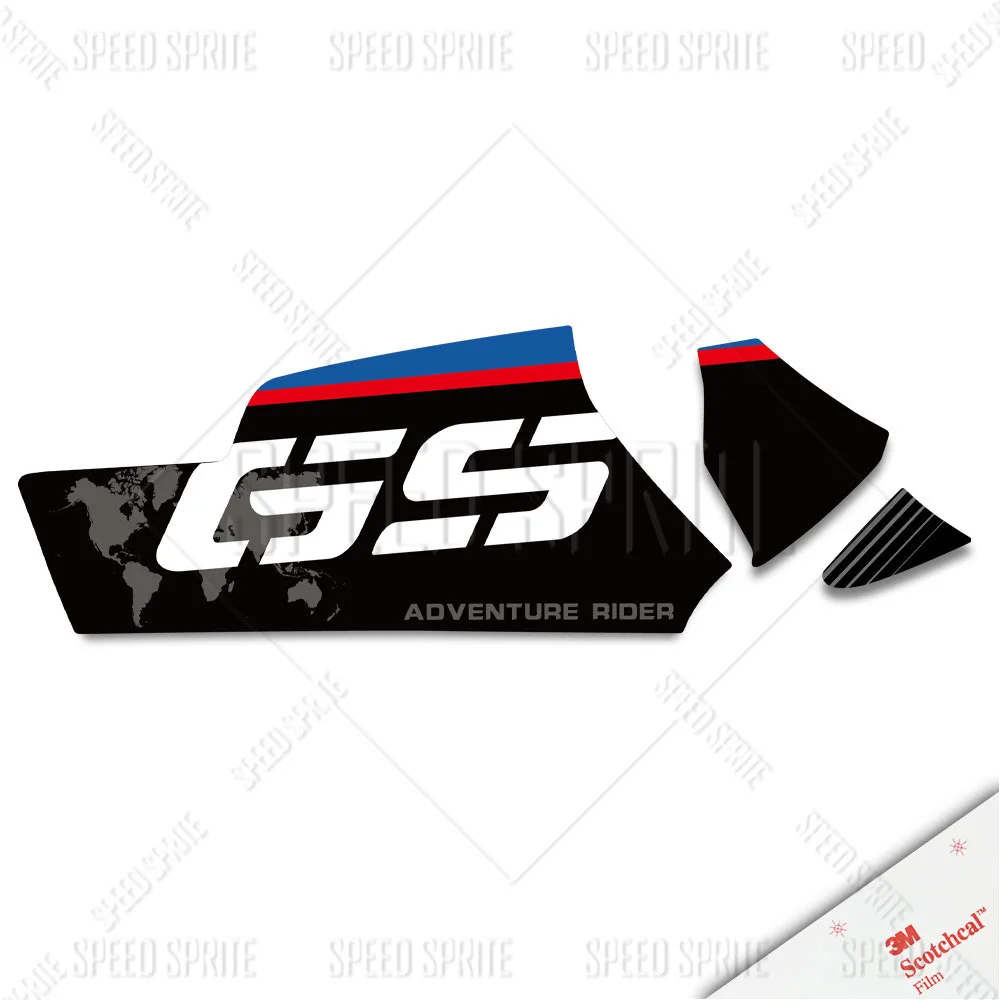 

Для R1200GS/Adv 13-18 R1250GS/Adv 19-24 3 м мотоциклетная наклейка на маятник Adventure тройная черная водонепроницаемая наклейка аксессуары