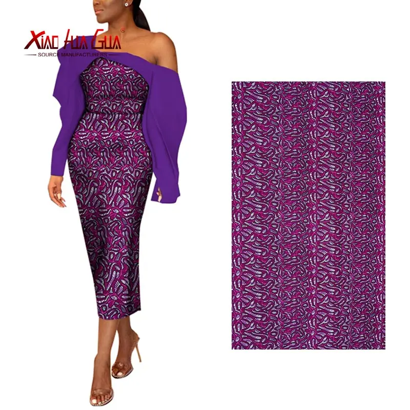 Высококачественные восковые африканские ткани чистый цветочный батик