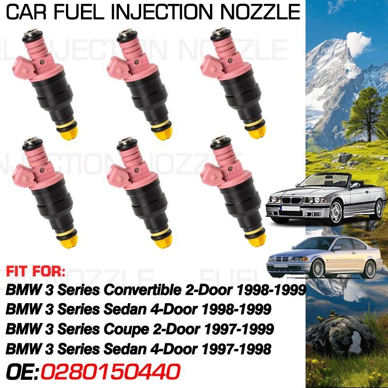 1 инжектор топливной форсунки для BMW 3 серии 328i Convertible Sedan 1998 1999 328is Coupe 528i 1997 0280150440