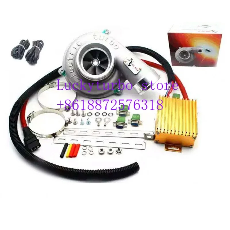 

Electric Turbo Supercharg Er Kit Thrust Motorcycle Electric Turbocharger Air Filter Intake For All Car Improve Speed