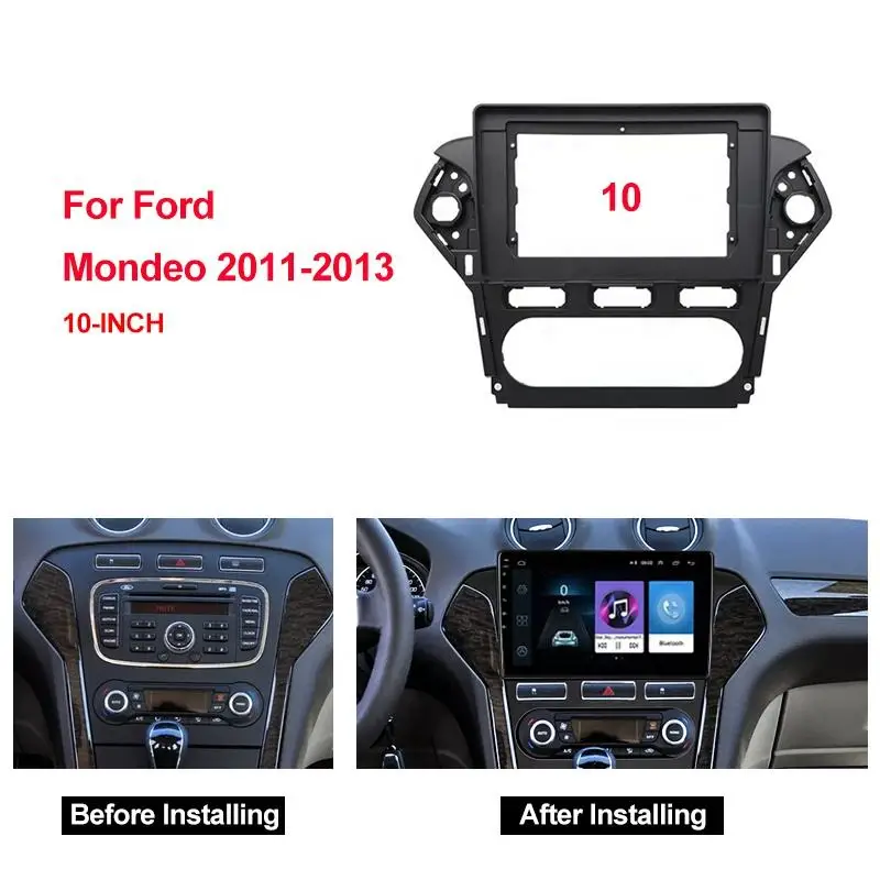 

Автомобильная аудиопанель 2Din, лицевая панель, рамка для Ford Mondeo 10,1 дюйма, большой экран, радио, стереопанель, крепление для приборной панели