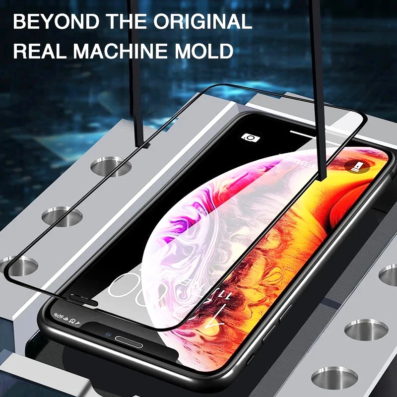 3Pcs 21D HD Tempered Glass For iPhone 11 12 13 PRO MAX X XS XR 6 7 8 14 Plus Mini SE 2020 Screen Protector Full Cover Protective