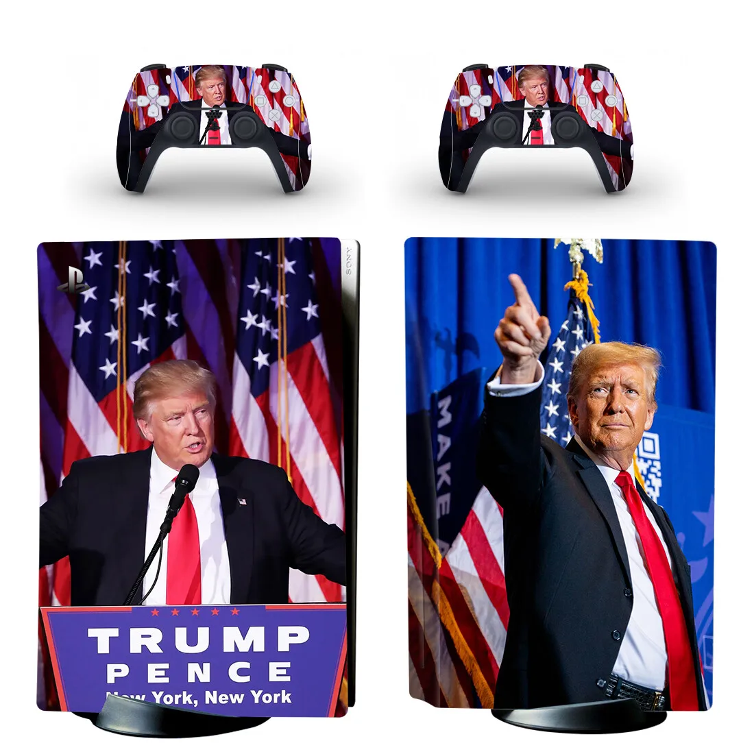 Дональд Трамп PS5 диск кожа наклейка крышка для контроллера консоли стандартный
