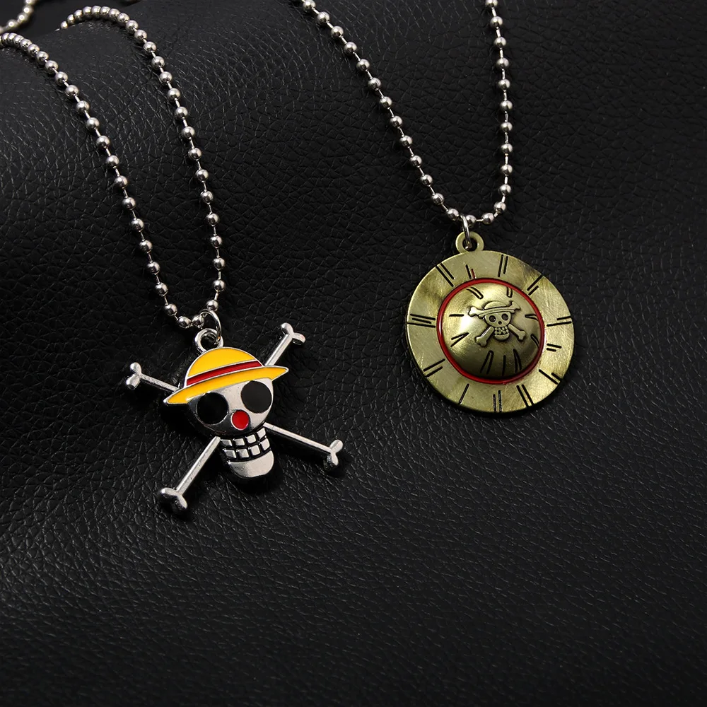 Фото Аниме цельные ожерелья Luffy Ace Trafalgar Law Edward Newgate Zoro Sanji Nami Robin Chopper металлическая фотофигурка №2
