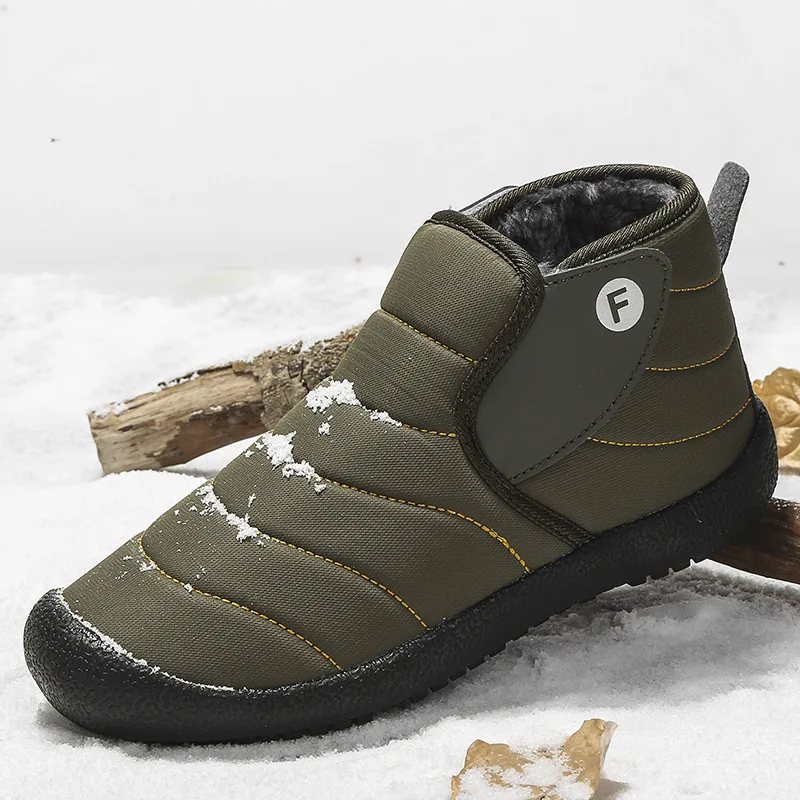 

Big Size 35-48 Men Women Winter Snow Boots Plush Lining Keep Warm Ankle Boots Couples Sneakers Casual Shoes Waterproof Snow Shoe