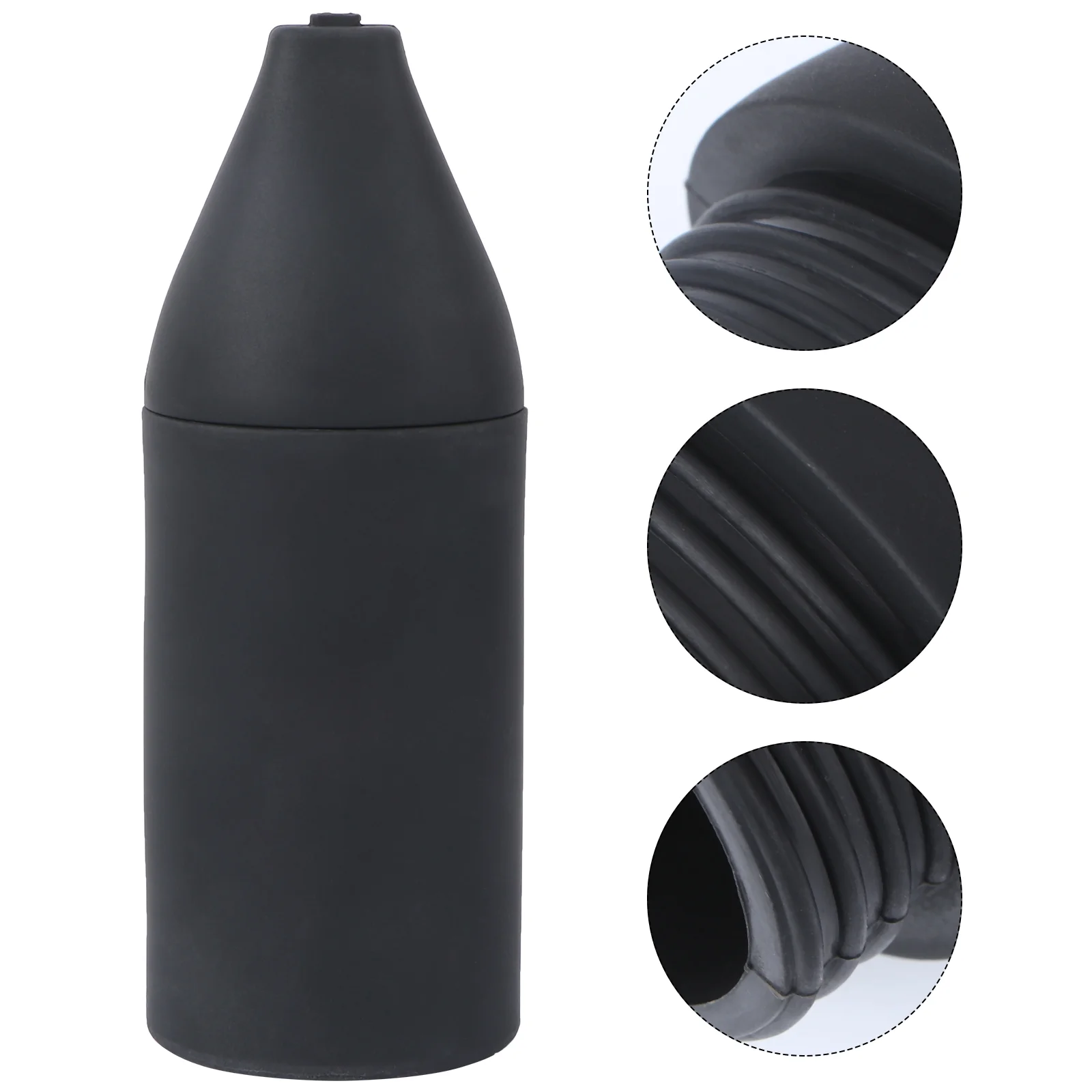 

Empty Silicone Bottle Squeeze Dispenser Refillable Bottle Dish Washing Detergent Hand Soap Atomizer (Black)