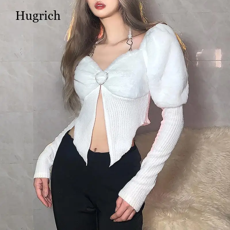 

Женская футболка с длинным рукавом, однотонная приталенная куртка в европейском и американском стиле с V-образным вырезом, осень 2021