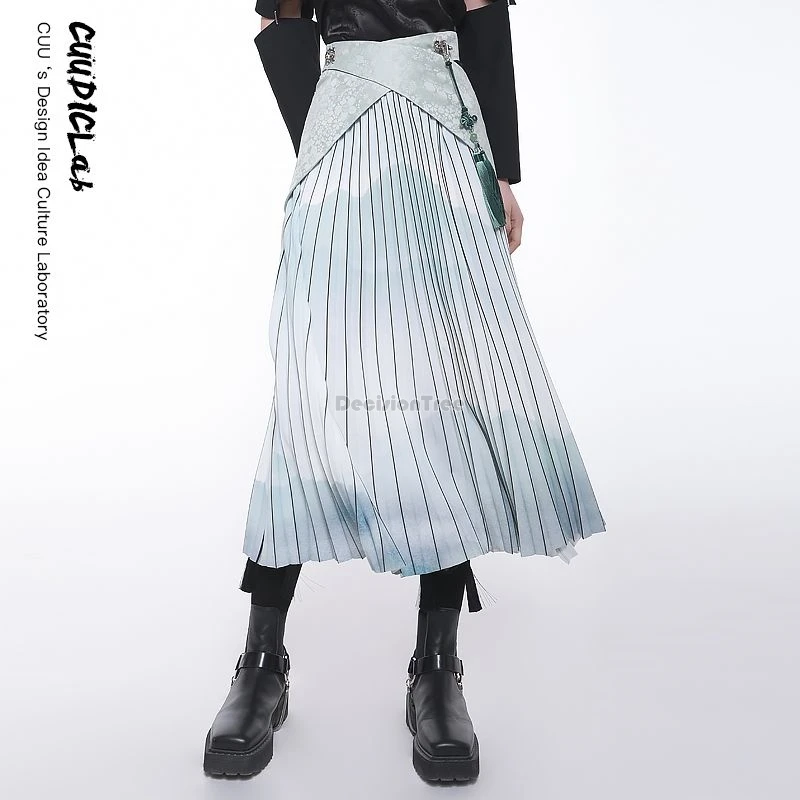 2024 Улучшенная юбка hanfu Женская китайская длинная с завышенной талией