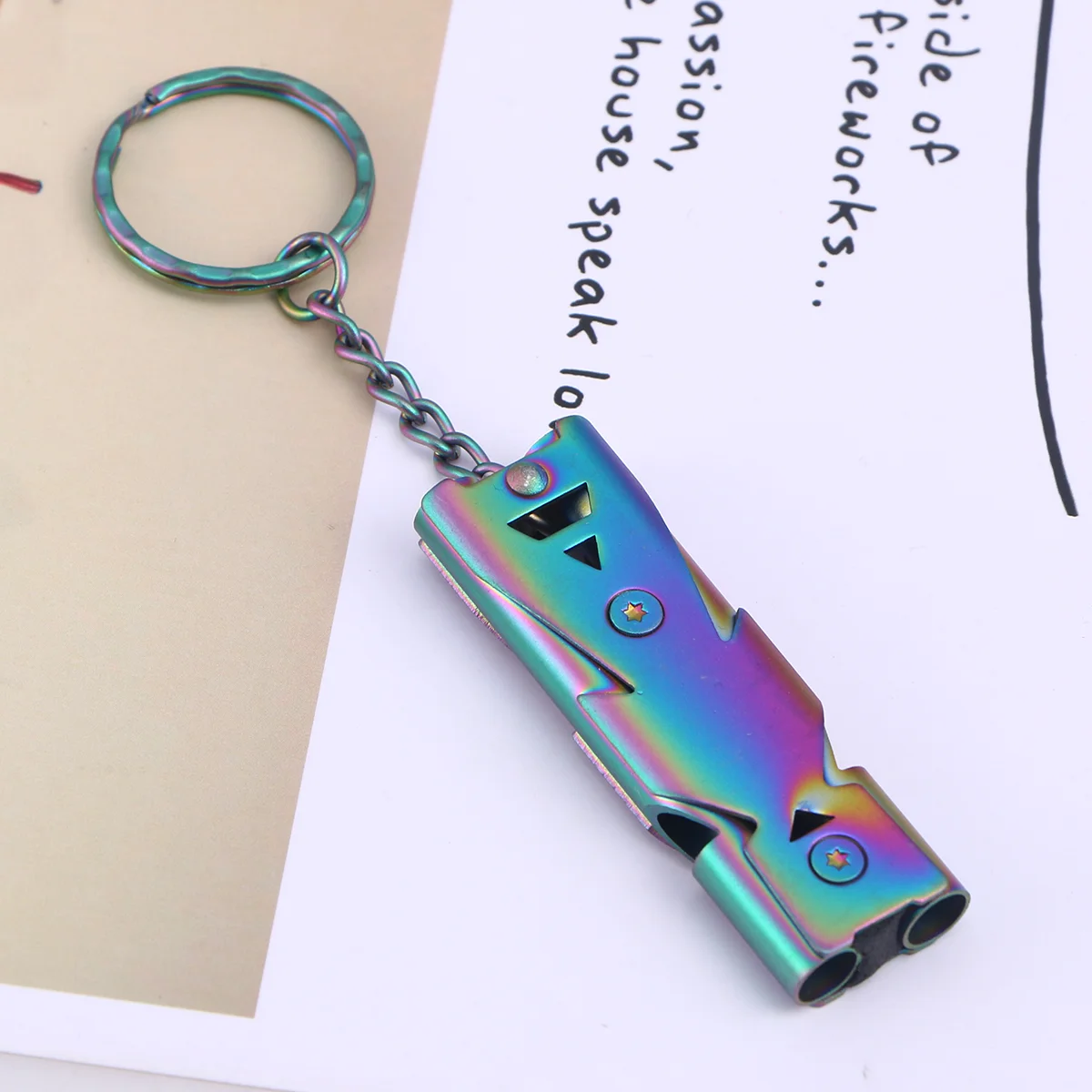 Свисток спасателя с двойной трубкой для выживания пеших прогулок кемпинга