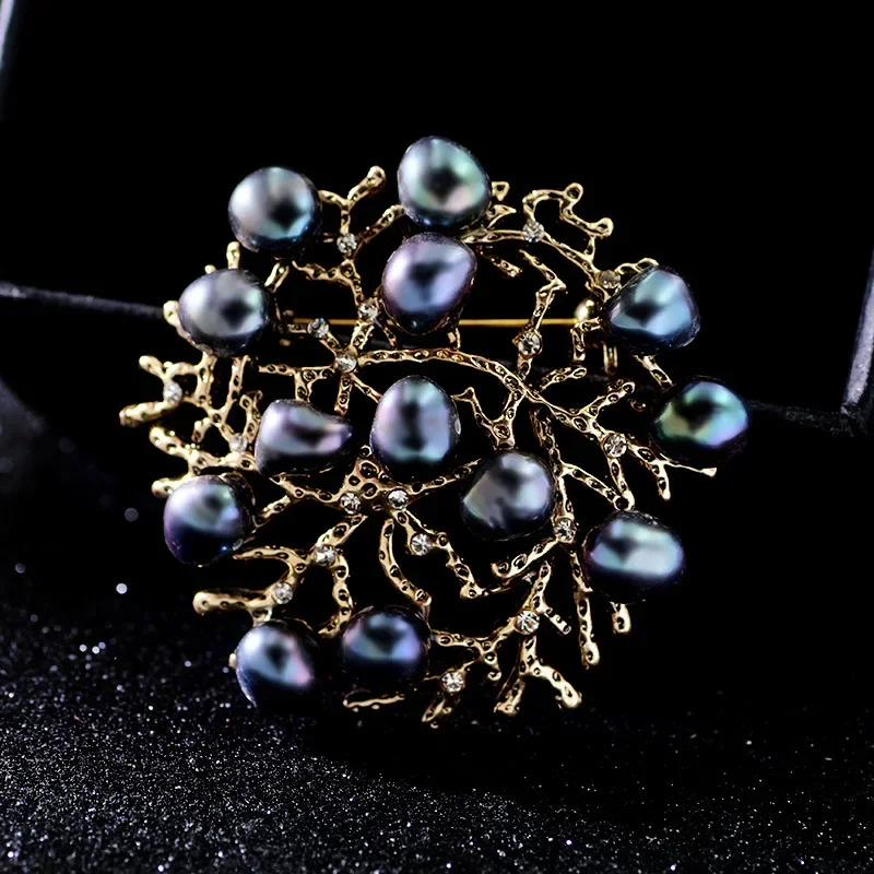 Новый европейский стиль нерегулярный натуральный пресноводный жемчуг полый