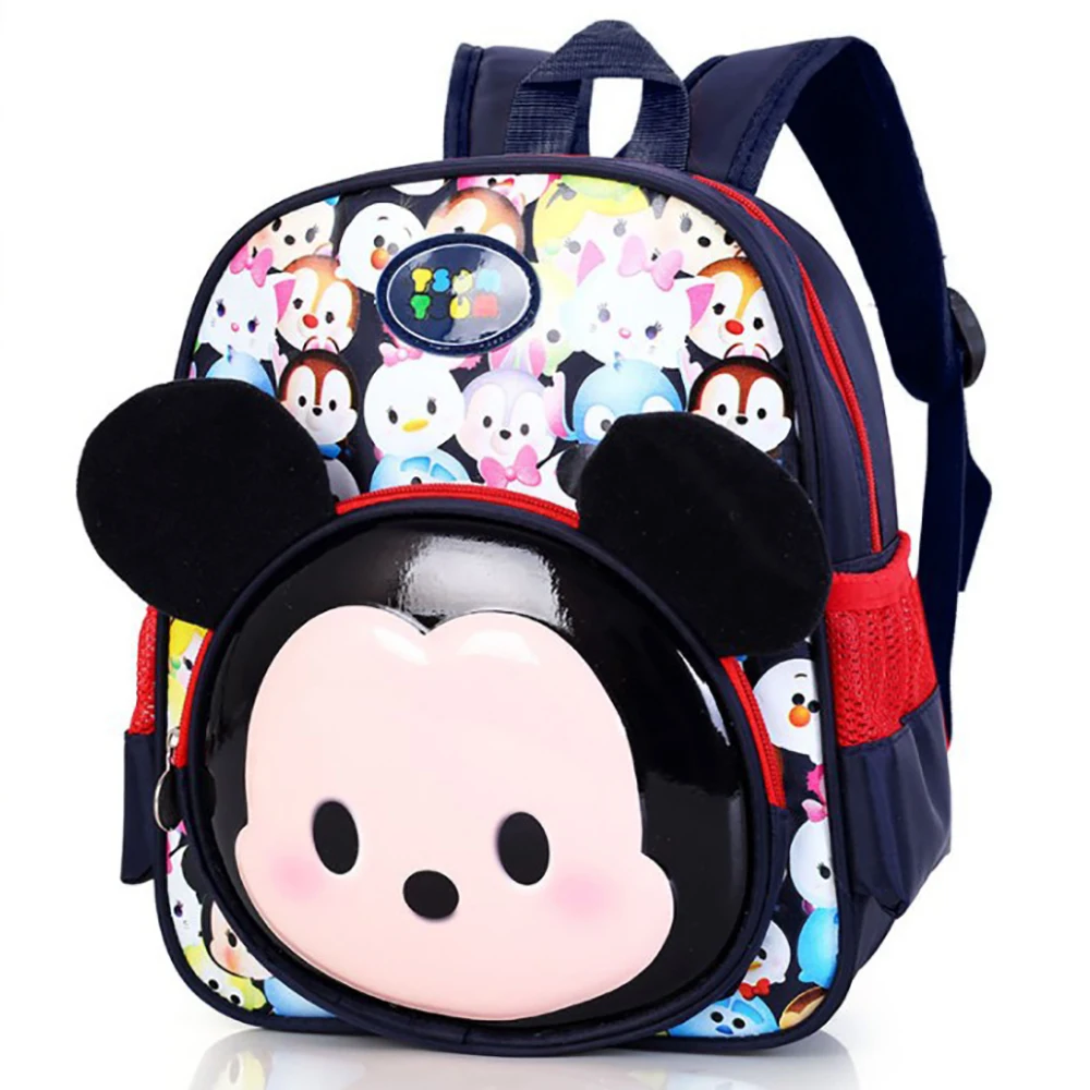 Детские школьные ранцы Disney для мальчиков и девочек милые рюкзаки с Микки Минни
