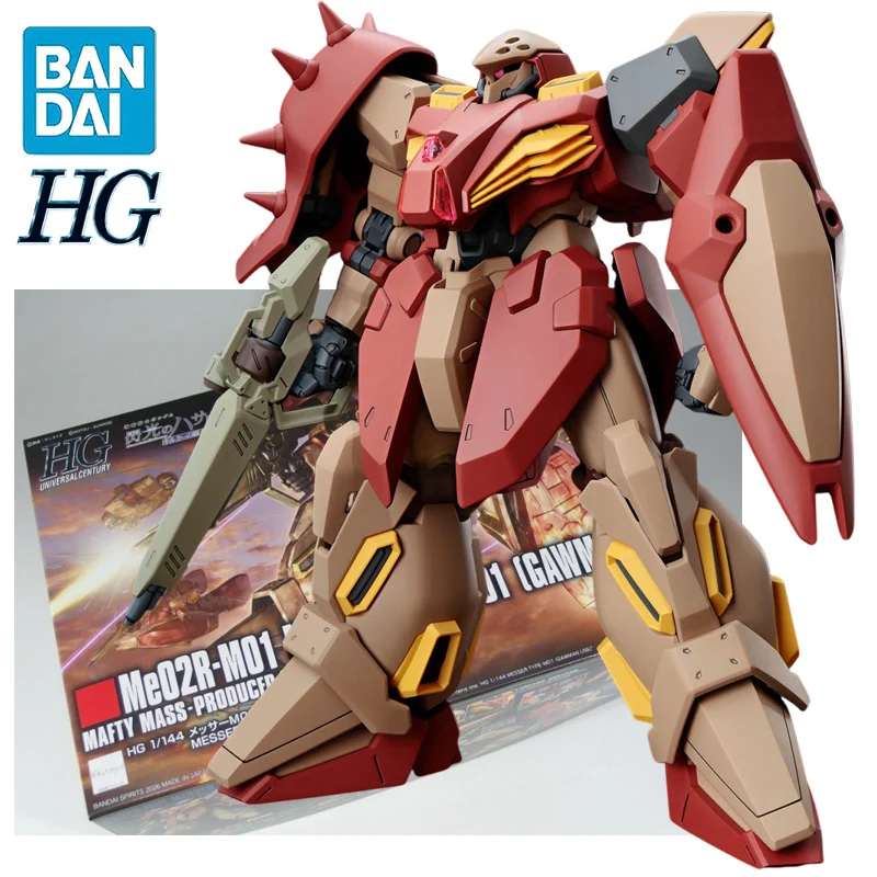 Фото В наличии BANDAI HG 1/144 Me02R-M01 MESSER TYPE-M01 [GAWMAN USE] Коллекционная сборная модель аниме-фигурки №1