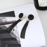 gothic female earrings tassel long geometric earrings korean earrings versatile earrings womens fashion earrings