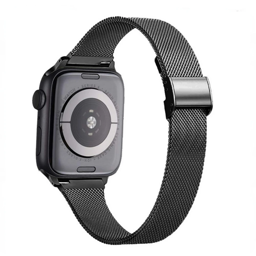 Фото Тонкий металлический ремешок для Apple Watch 49 мм 44 мм 40 мм 45 мм 41 мм 46 мм 42 38 мм Браслет из нержавеющей стали iWatch 10 Ultra 9 8 7 6 5 SE Ремешок №2