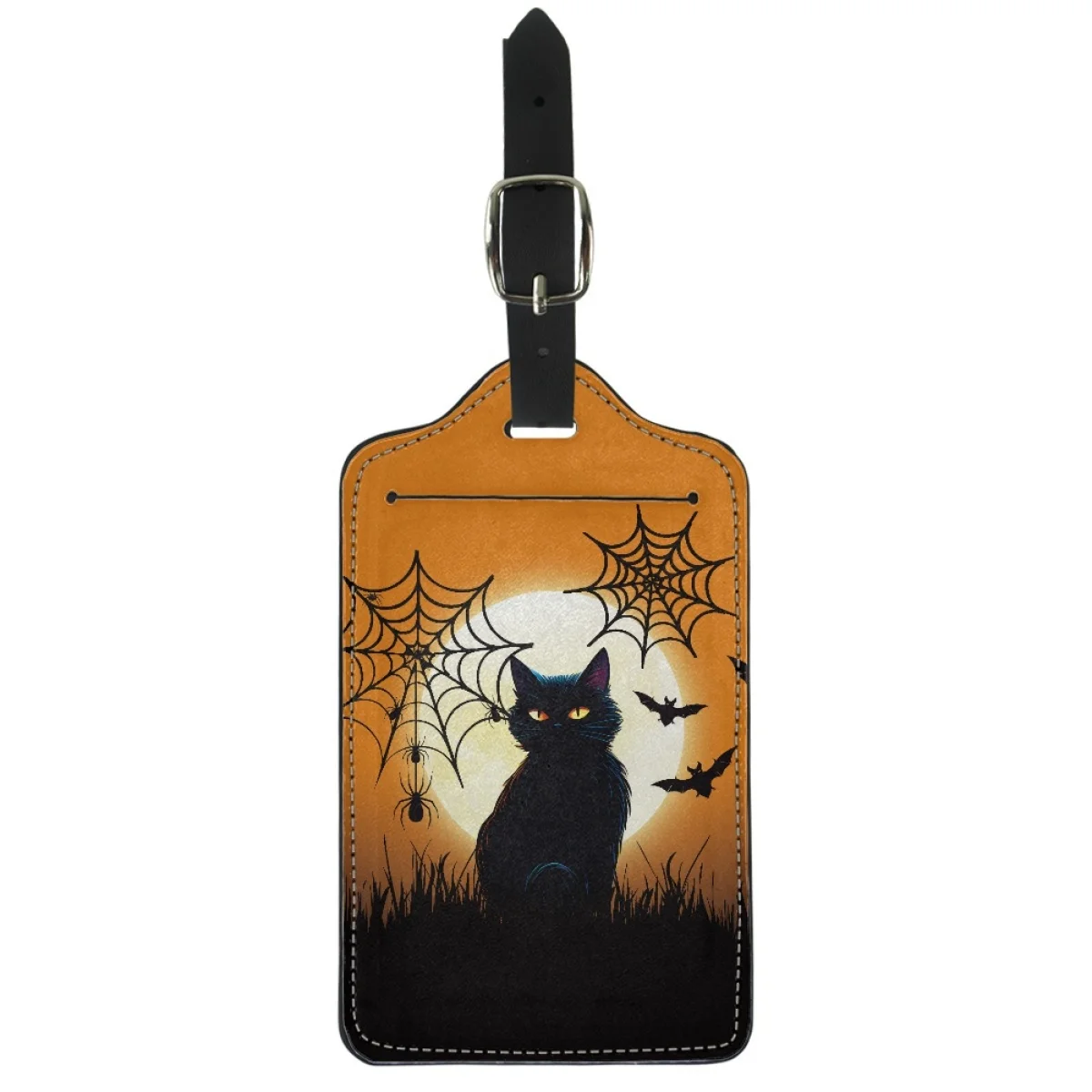 

Бирки для багажа twoheart sgirl на Хэллоуин с рисунком черной кошки, аксессуары для путешествий