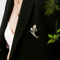 palace style temperament design sense rhinestone brooch personality trendy atmosphere jewelry suit dress pin female