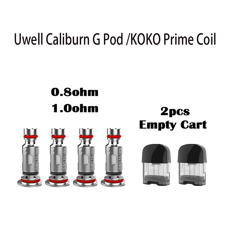 

Сменная катушка Caliburn G UN2 Meshed-H Ом/Ом для Uwell Caliburn G Pod Kit/ KOKO Prime Kit, картридж Caliburn G Pod
