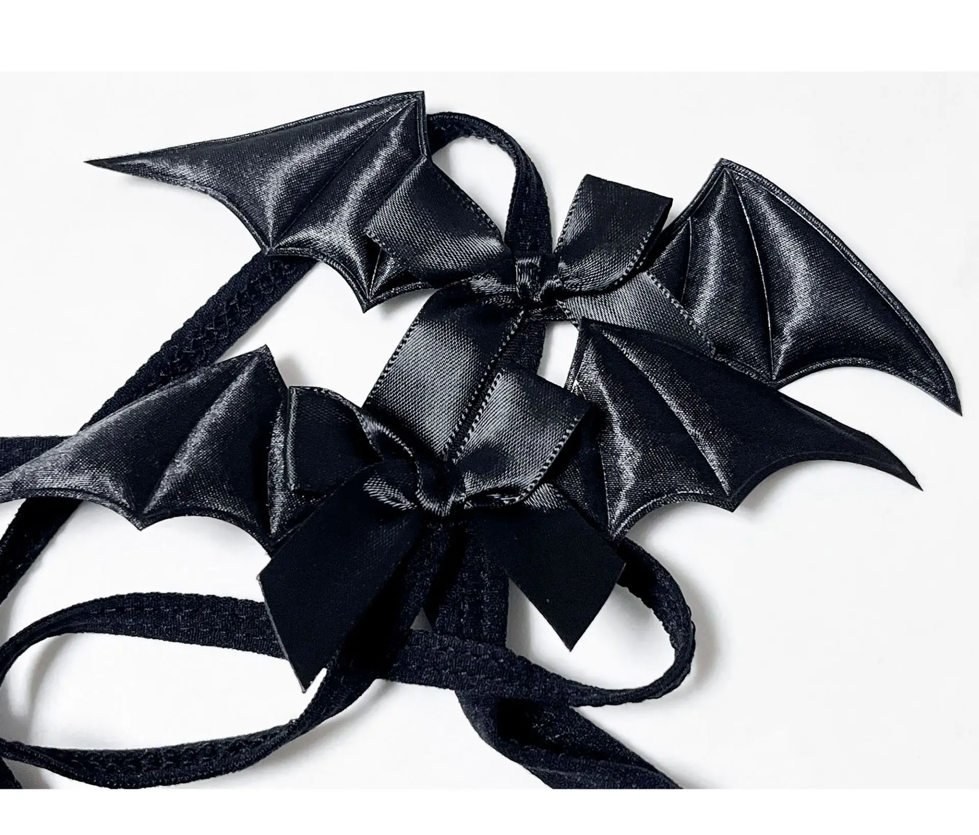 Бикини сексуальное полосатые бретельки нижнее белье Косплей летучая мышь Черное