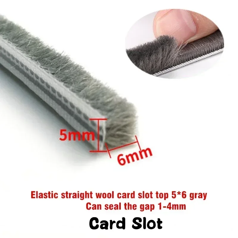 

10 м уплотнительная щетка, полоса из алюминиевого сплава, двери, окна, звукоизоляционное уплотнение для зачистки погоды для пылезащитного блокатора зазоров с пазами