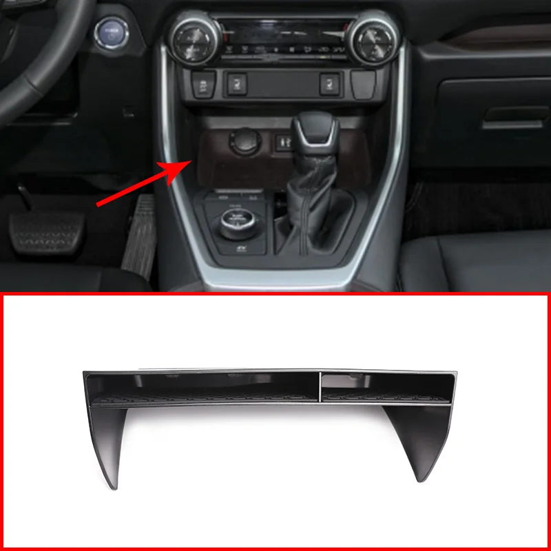 

Бесплатная доставка, новый продукт для Toyota RAV4 2020, автомобильные аксессуары, пластиковый центральный ящик для хранения, черный, 1 шт. в компле...