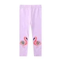 2022 spring summer new baby girls leggings trousers flamingo cartoon pattern cotton soft fashion toddler baby clothing 2 7t