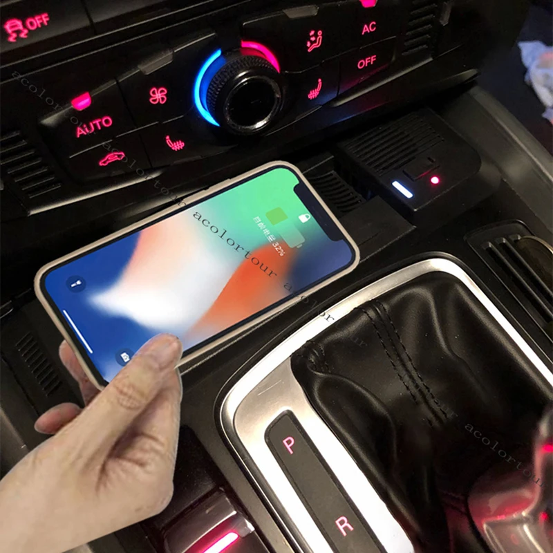 wireless charging pad for audi a5 a4 allroad s5 rs5 q5 a4 b8 b9 qi charger usb quick charge phone holder mount car accessories free global shipping