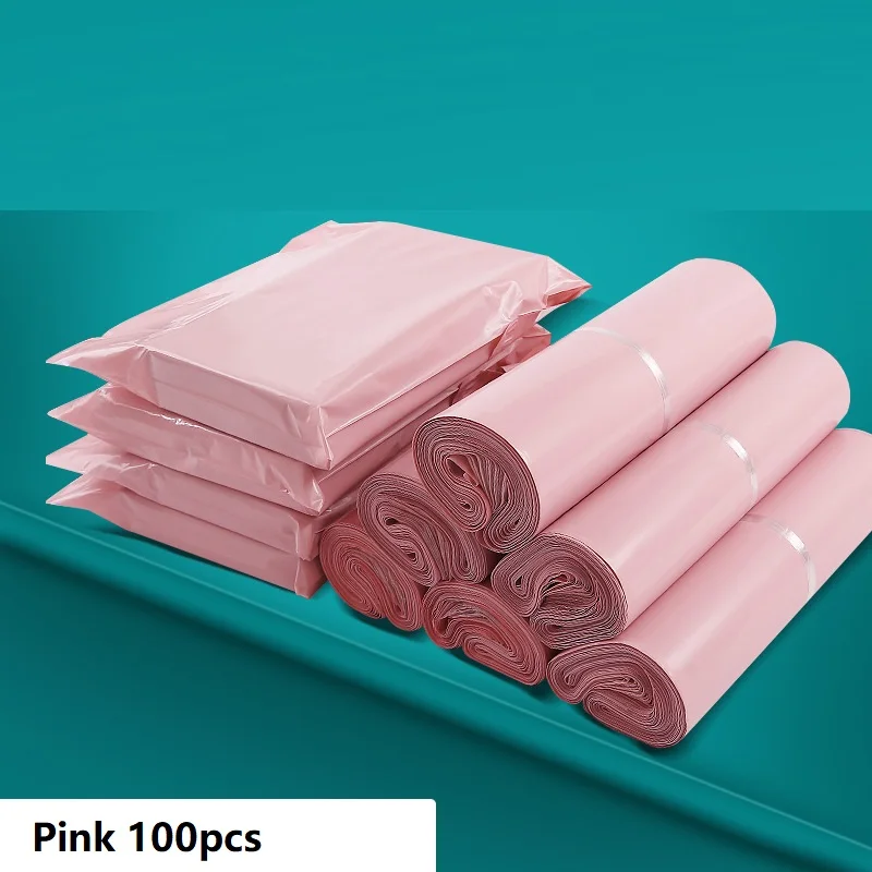 Tanie 100 Sztuk 38x52cm Poly Mailers Bardzo Duża Wysyłka Odzież Silne Adhensive Torebki Wysyłkowe Dla Małych Firm Koperty