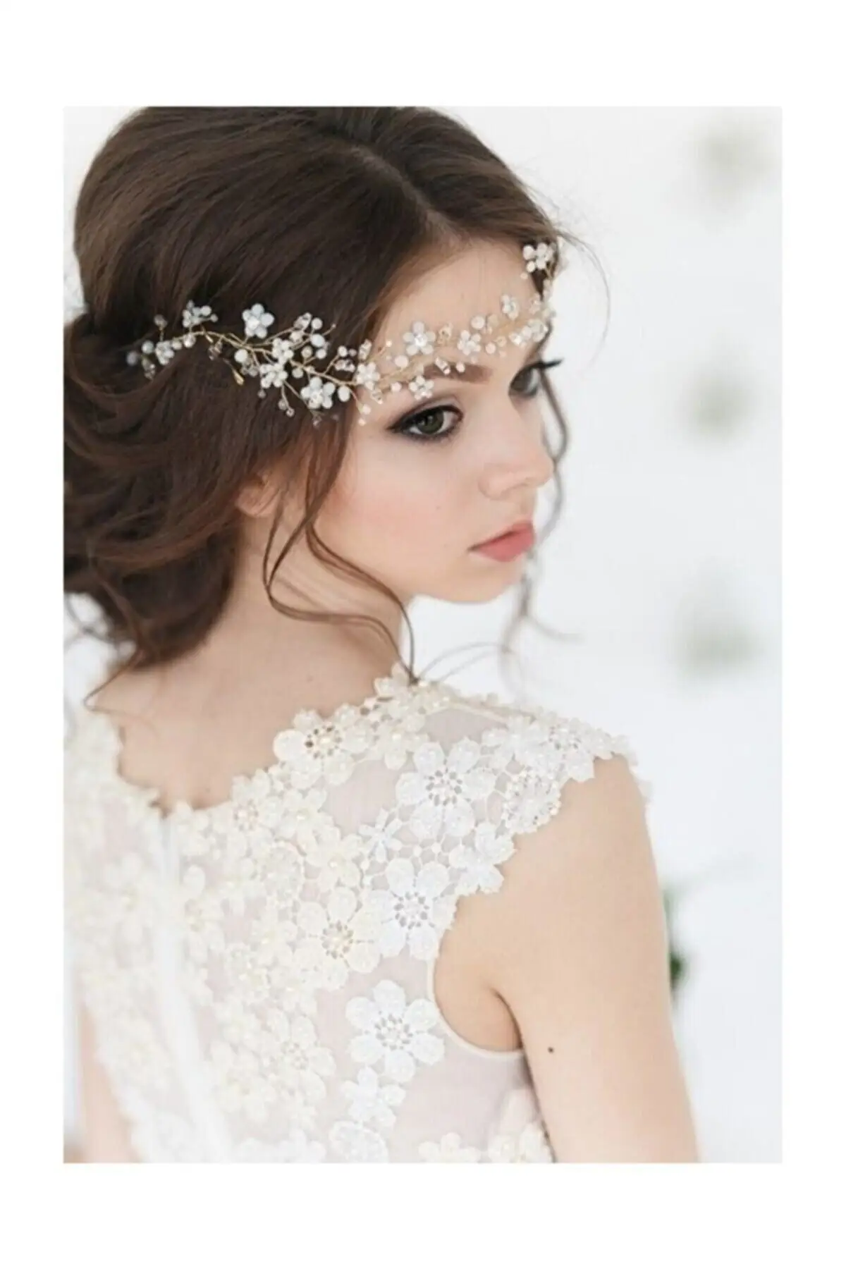 

Bridal Accessories 50 Cm Ivy Model Bridal Crown Wedding Handmade For Bride And Bridesmaids