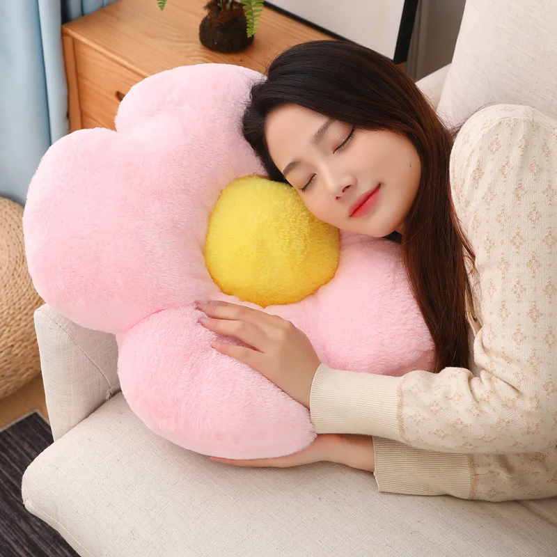 Подушка кукольная мягкая в виде подсолнуха 45-80 см 1 шт. |