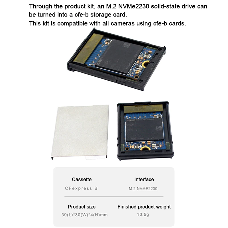 Адаптер NGFF M2 Mkey Nvme 2230 SSD для CF Express Type-B