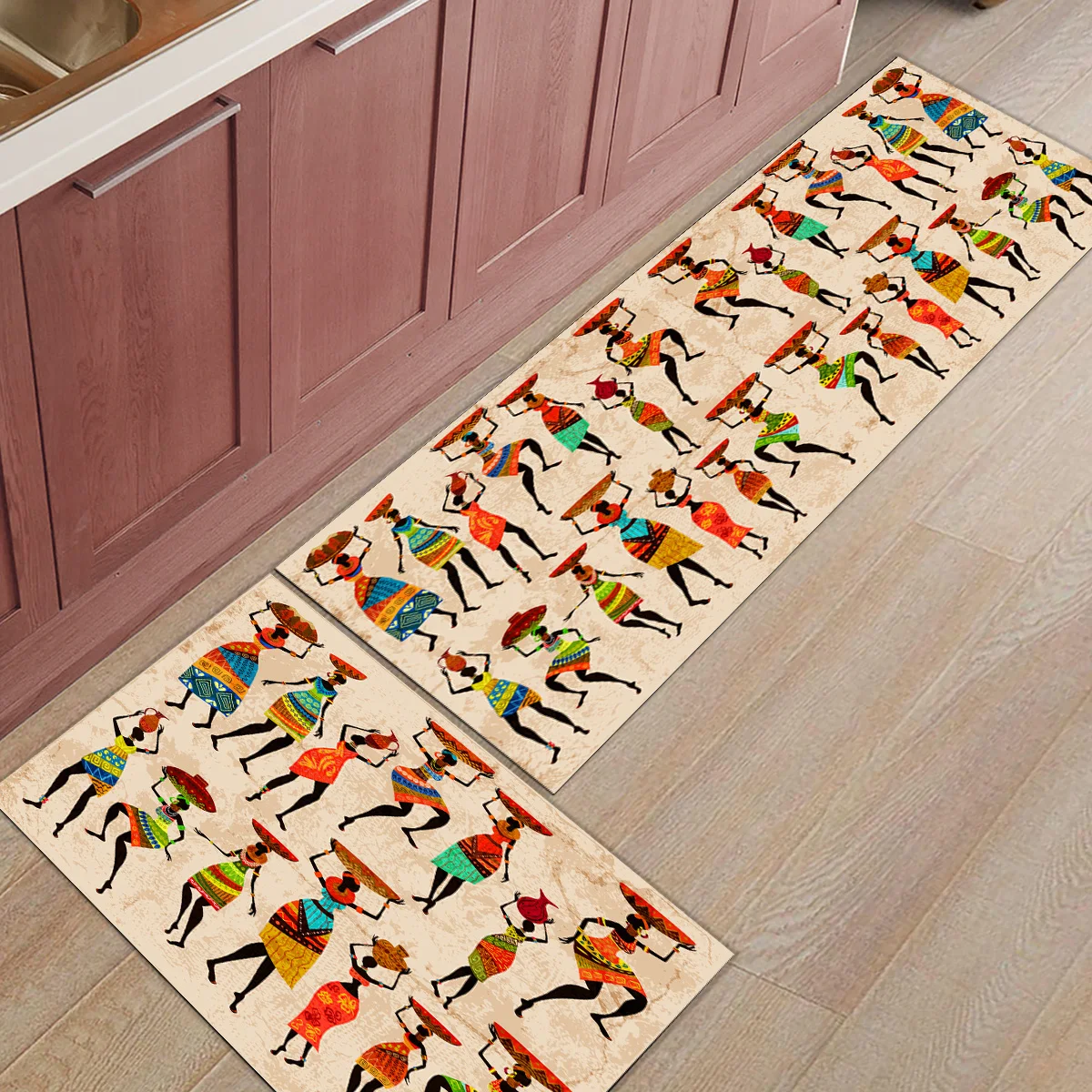 

Этнический Африканский женский кухонный коврик, длинный напольный ковер для коридора, спальни, гостиной, украшение для балкона