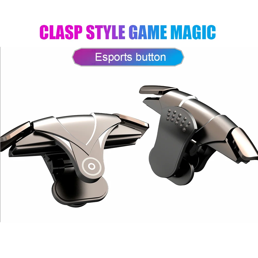 

G12 Mobile Phone Gaming Trigger Game PUBG Shooter Joysticks Gamepad Shooting ABS Aim Key Button L1 R1 Controller for IOS Android